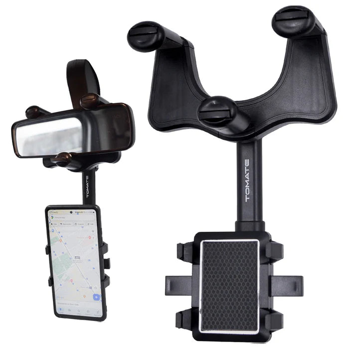 Suporte para Celular Smartphone com Apoio no Retrovisor Extensível Giro 360º