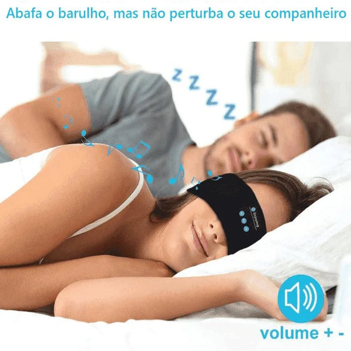 Máscara Para Dormir Com Fone Bluetooth