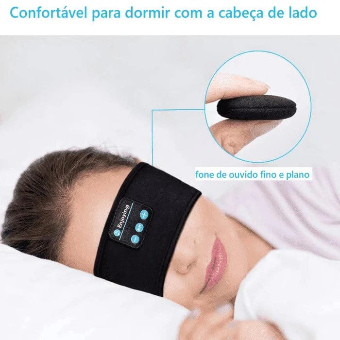 Máscara Para Dormir Com Fone Bluetooth